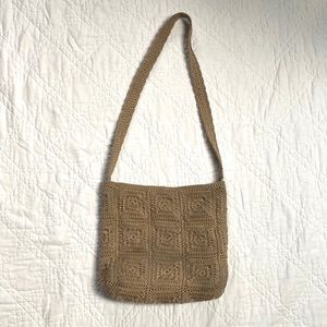 Crochet crossbody purse
